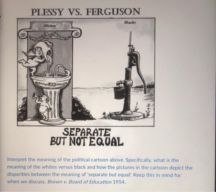 Plessy v ferguson political cartoon