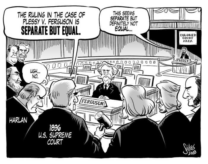 Plessy ferguson vs rights case court civil supreme homer timetoast states 1896 people separate movement equal but history american timelines