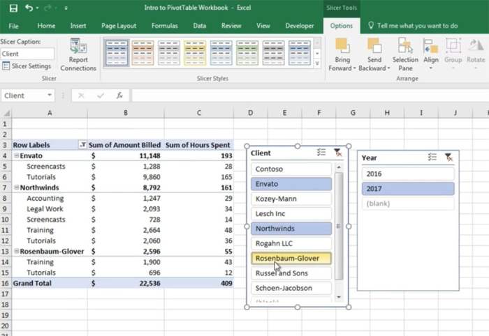 Use the state slicer to filter the pivot table