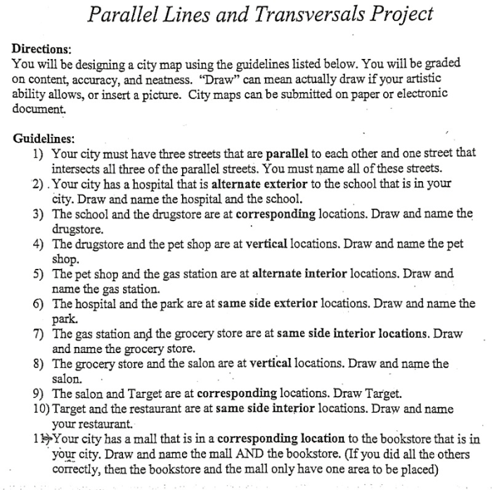 Parallel city project lines transversals streets transversal street draw designer